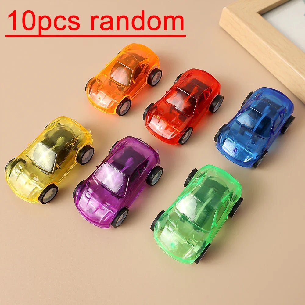 10/1Pcs Pull Back Racer Mini Car Toys Kids Birthday Party Favor Supplies Mini Car Gifts Plastic Vehicle Set Fast Racing Car Toys - SwiftTrends™