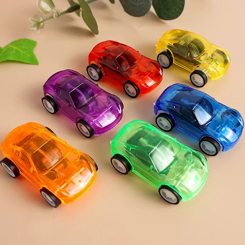 10/1Pcs Pull Back Racer Mini Car Toys Kids Birthday Party Favor Supplies Mini Car Gifts Plastic Vehicle Set Fast Racing Car Toys - SwiftTrends™