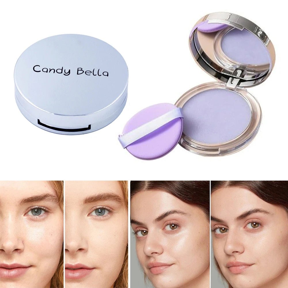 1PC Candy Bella Violet Cream To Powder Skin - friendly Skin Natural Face Long Lasting Oil - controlling Contouring Powder Cosmetics - SwiftTrends™