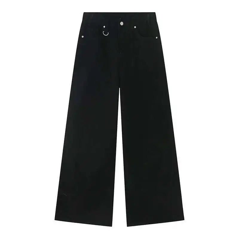 IEFB Summer Men's Denim Pants Old Blue Washed Male Jeans Straight Casual Menwear Loose Wide Leg Trousers New Fashion 9C354 - SwiftTrends™