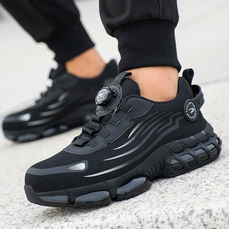 Indestructible Steel Toe Protective Safety Shoes Slip Resistant Abrasion Resistant Work Shoes Men Tough Comfortable Sneaker ﻿ - SwiftTrends™