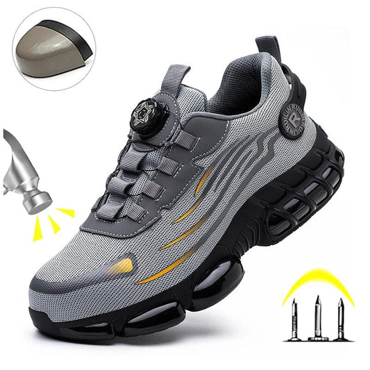 Indestructible Steel Toe Protective Safety Shoes Slip Resistant Abrasion Resistant Work Shoes Men Tough Comfortable Sneaker ﻿ - SwiftTrends™